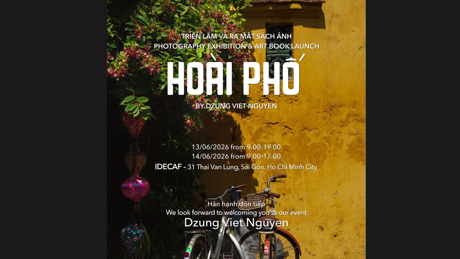 TRIỂN LÃM ẢNH & RA MẮT SÁCH ẢNH “HOÀI PHỐ”