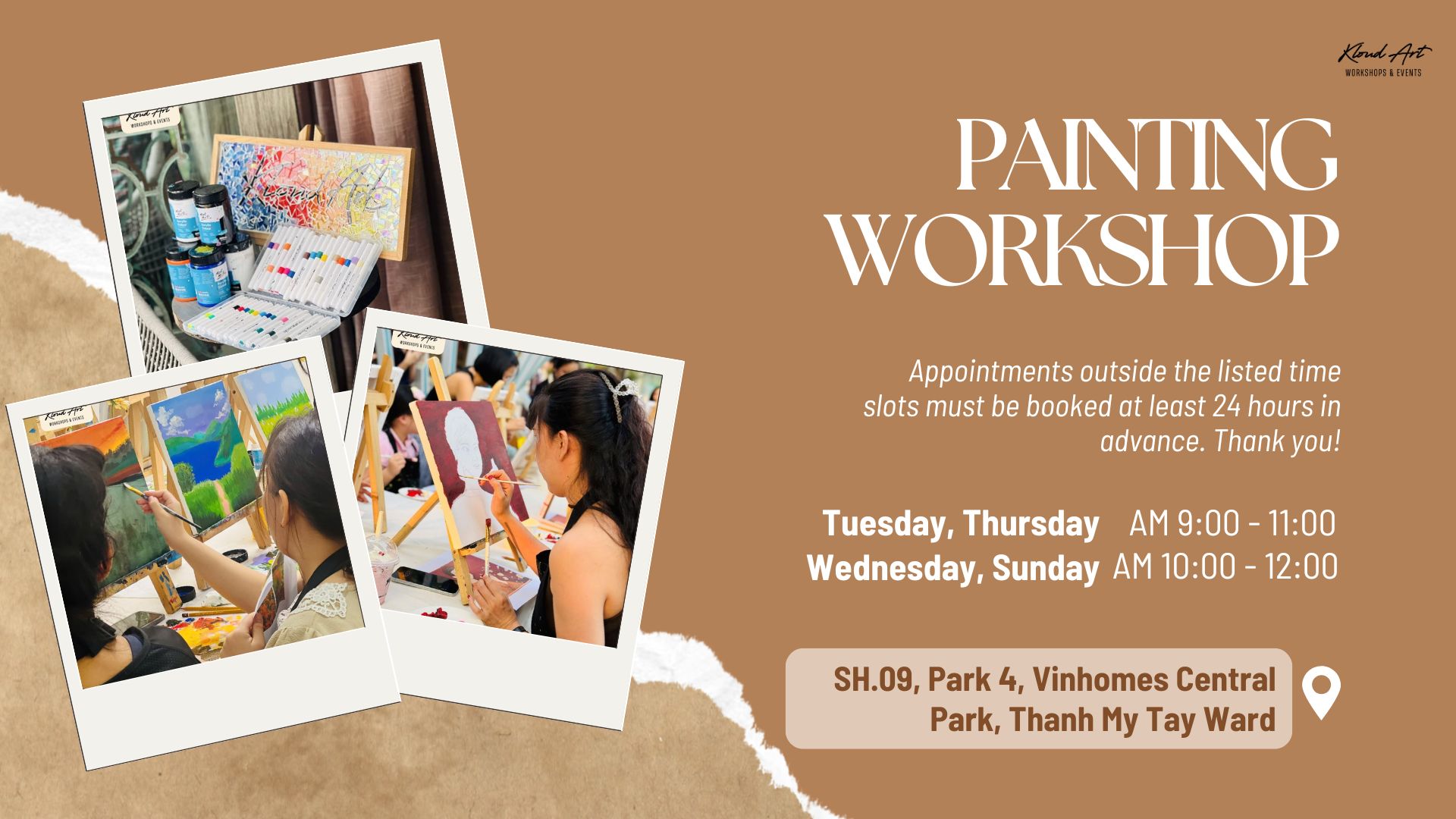 [Kloud Art - Vinhomes Central Park] WORKSHOP VẼ TRANH