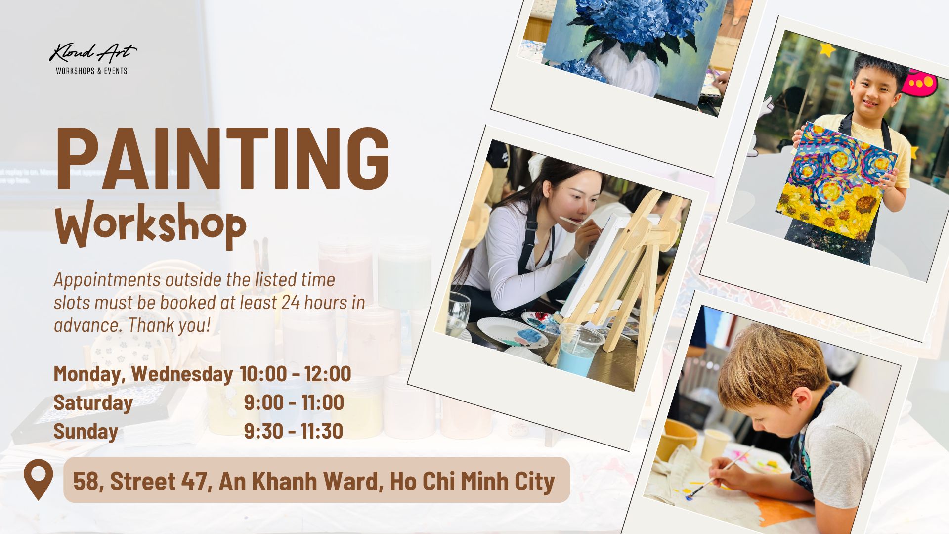 [Kloud Art - Thảo Điền] WORKSHOP VẼ TRANH