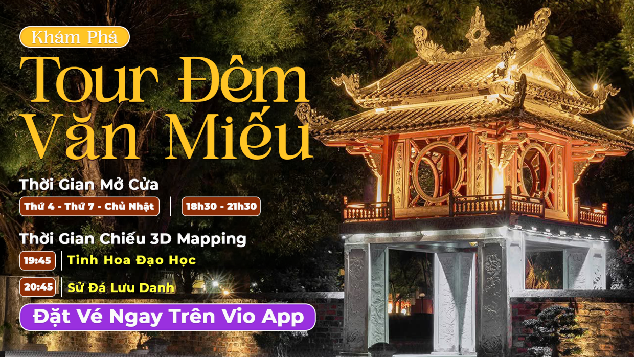 Tour đêm Văn Miếu - Van Mieu Night Tour | Hanoi