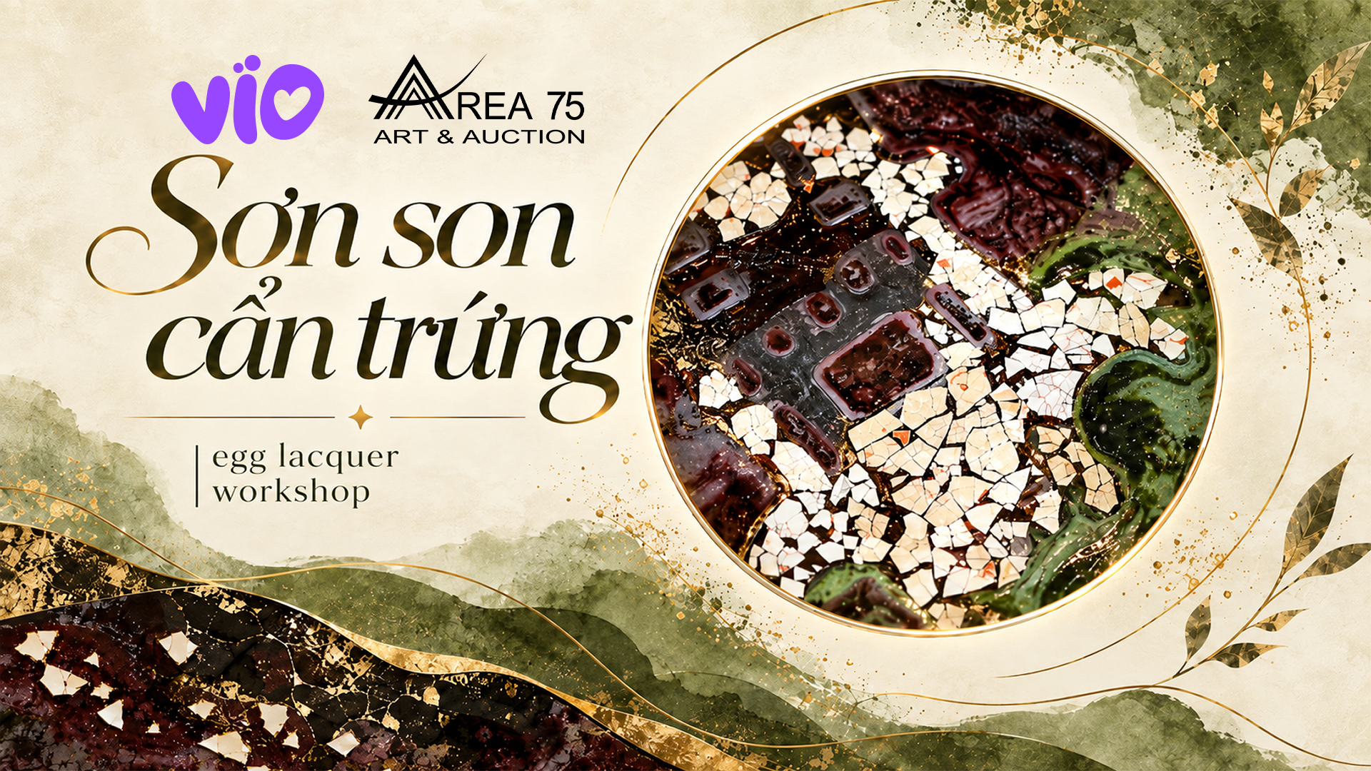 Area 75 Art & Auction: Eggshell Inlay Lacquer Workshop