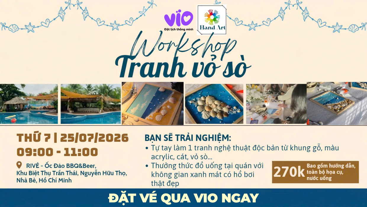 [HandArt] – Seashell Art Workshop