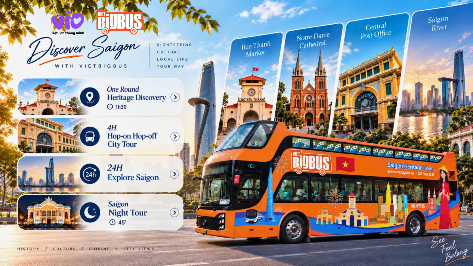 Viet BigBus: Vé Xe Buýt 2 Tầng tại Thành phố Hồ Chí Minh