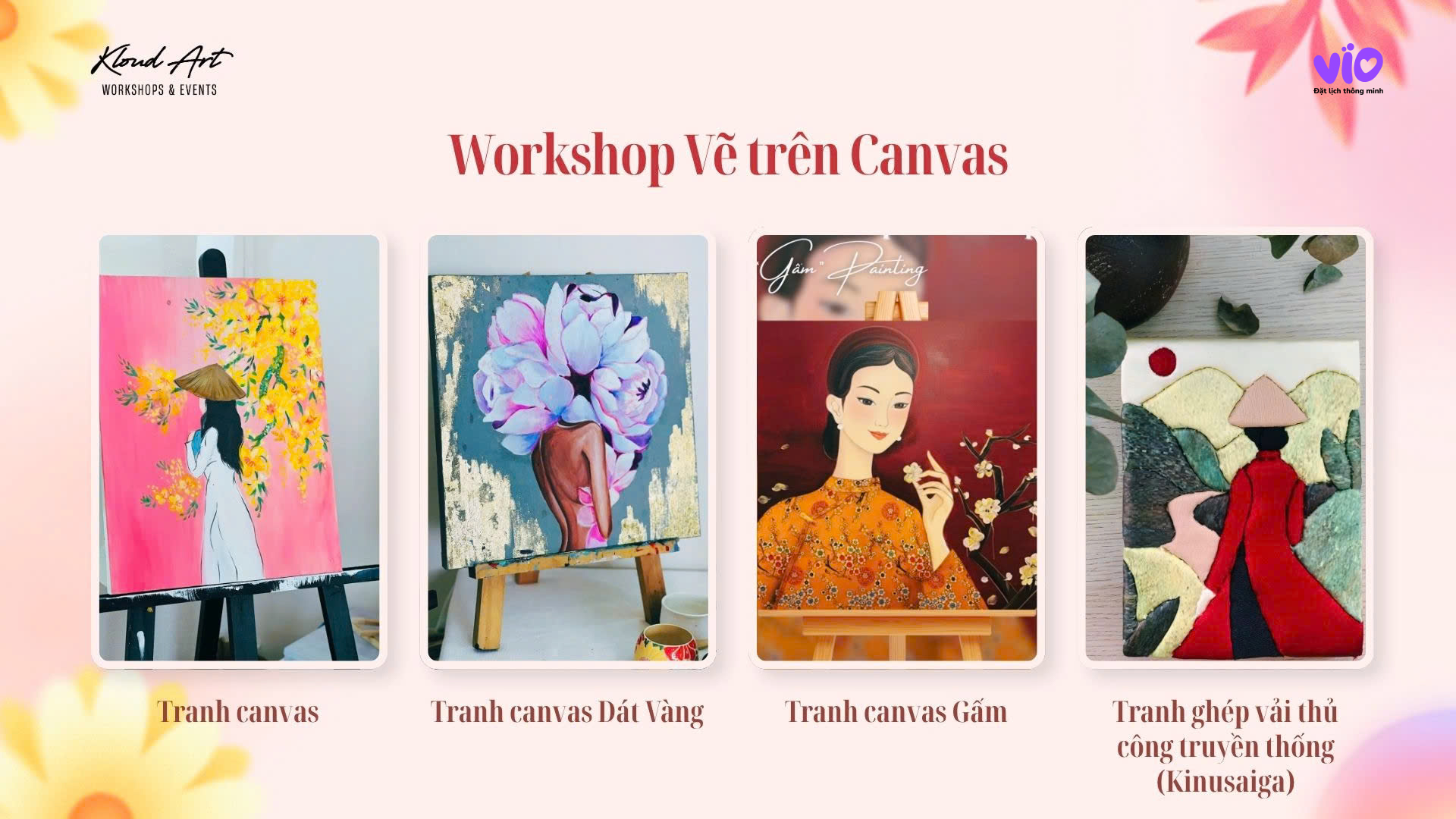 [Kloud Art - Vinhomes Central Park] WORKSHOP VẼ TRÊN CANVAS