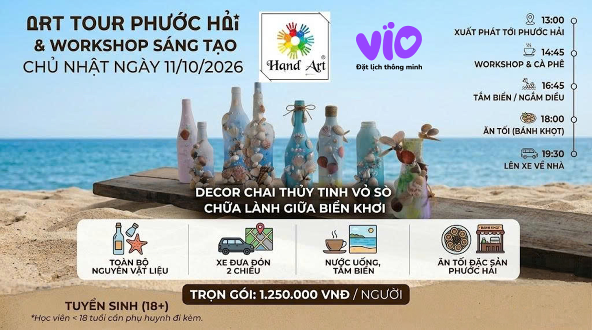 [HandArt]: Art Tour “Vũ Điệu Vỏ Sò”