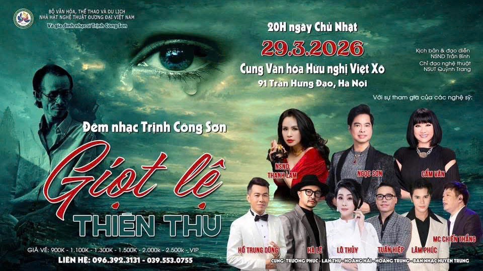 🌿 GIỌT LỆ THIÊN THU – ĐÊM NHẠC TRỊNH CÔNG SƠN 🌿