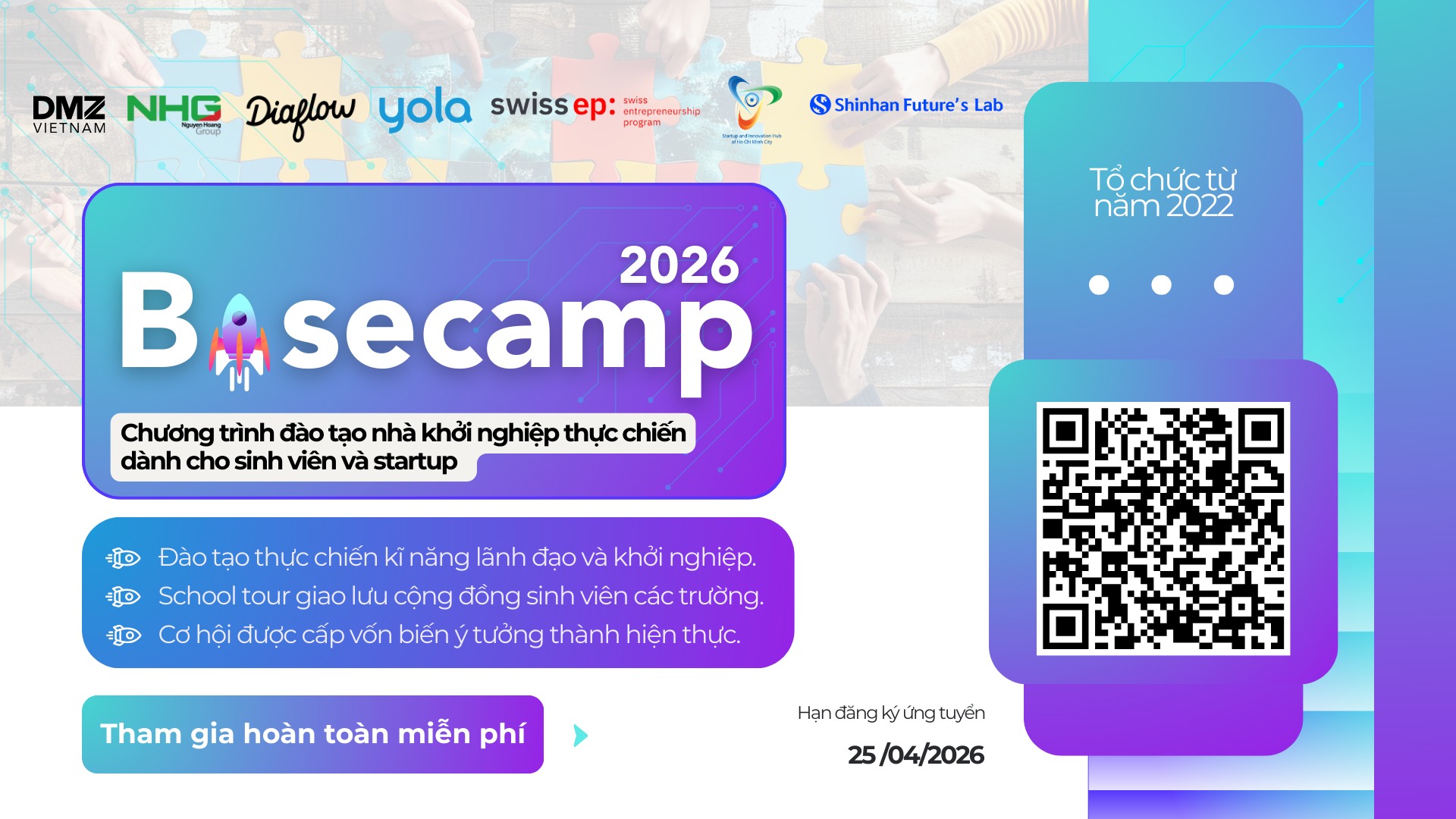 BASECAMP 2026 - FREE ENTREPRENEURSHIP TRAINING PROGRAM FOR STUDENTS AND STARTUPS