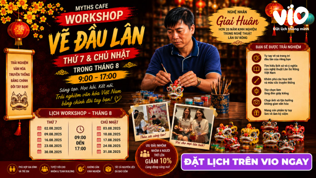 Myths Cafe: Lion Head Painting Workshop