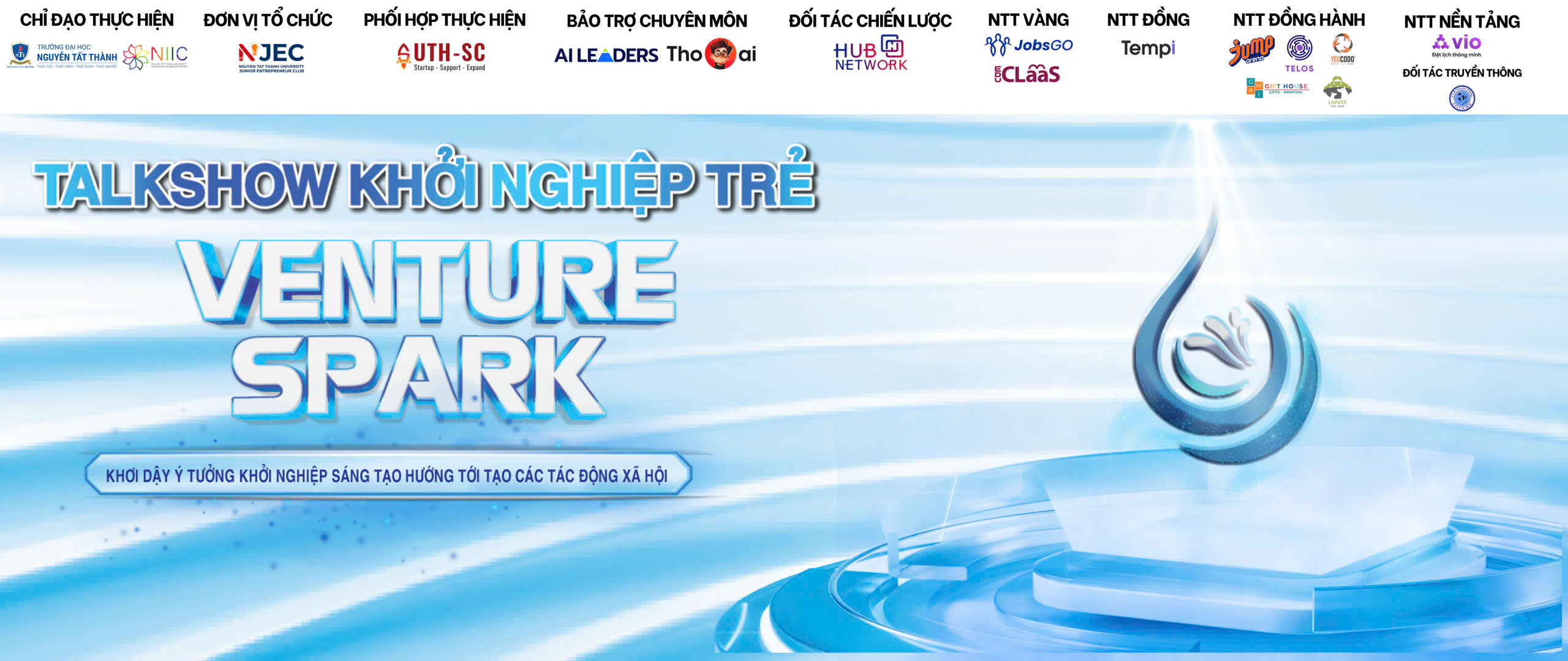 DIỄN ĐÀN KHỞI NGHIỆP TRẺ - “VENTURESPARK - Khơi dậy ý tưởng khởi nghiệp sáng tạo hướng tới tạo tác động xã hội”