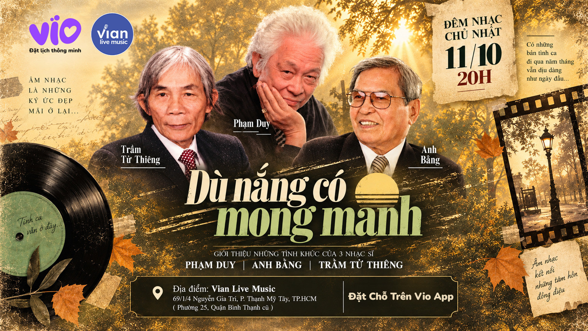 Vian Live Music: “Du Nang Co Mong Manh” Music Night